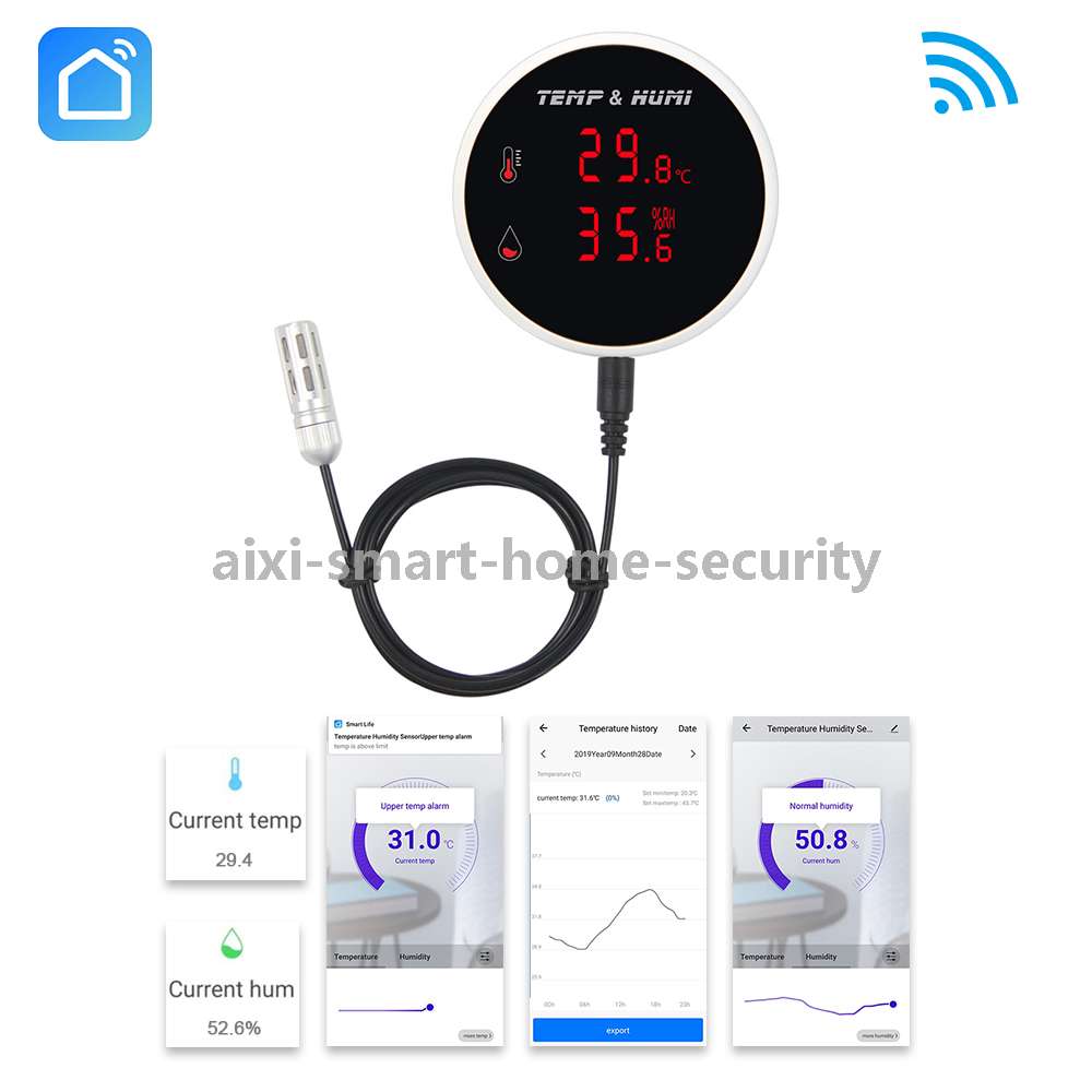 AIXING Wifi Temperature Sensor Wireless Temperature Humidity